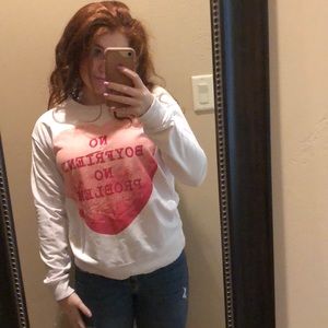 Cute “No Boyfriend No Problem” Long Sleeve!
